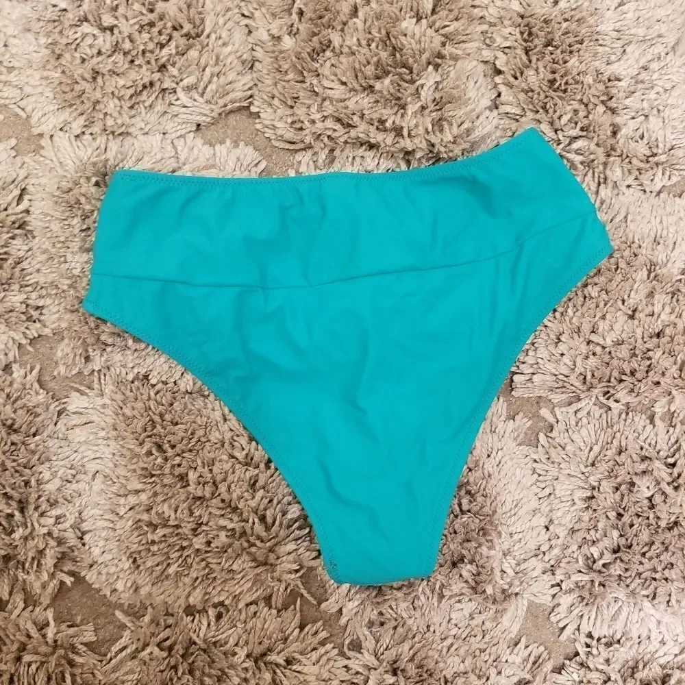 GREEN HIGH WAIST SWimming BOTTOM SZ M